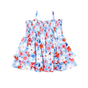 Betsy SMOCKED TIERED TUTU Baby Girls' Smocked Tiered Tutu Dress 4th of July