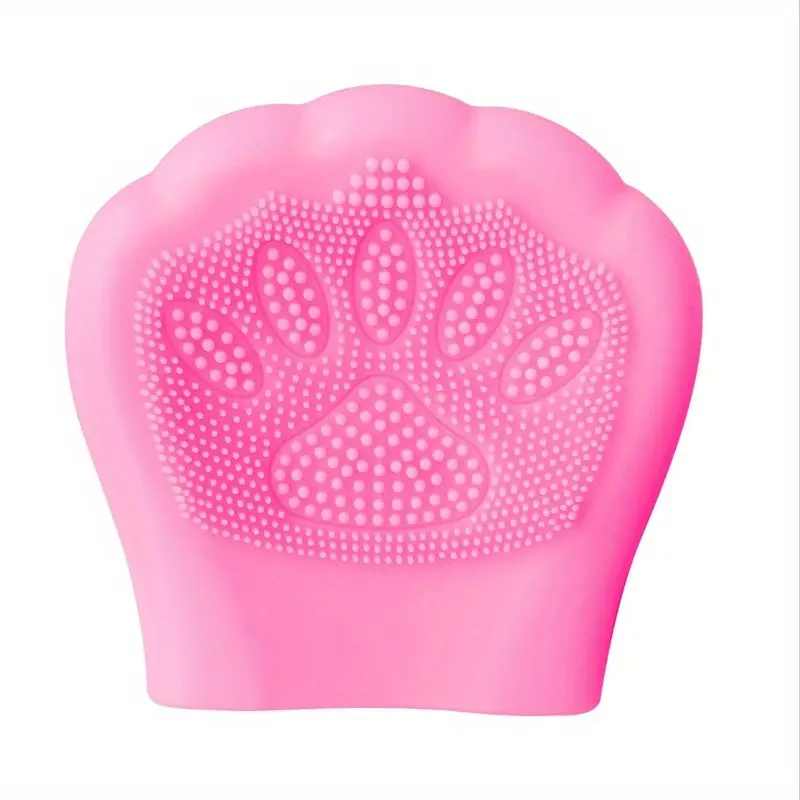 1pc Silicone Cleansing Brush, Colored Cat's Paw Cleansing Brush, Cleaning Pore, Shampoo Hair and Face Brush, Cleansing Brush Color Cat Claws Cleansing Brush Clean Pores Shampoo Face Wash Brush, Facial Cleansing Brush
