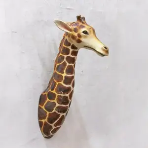 Giraffe Wall Mount Paper Mache Hanging Decor