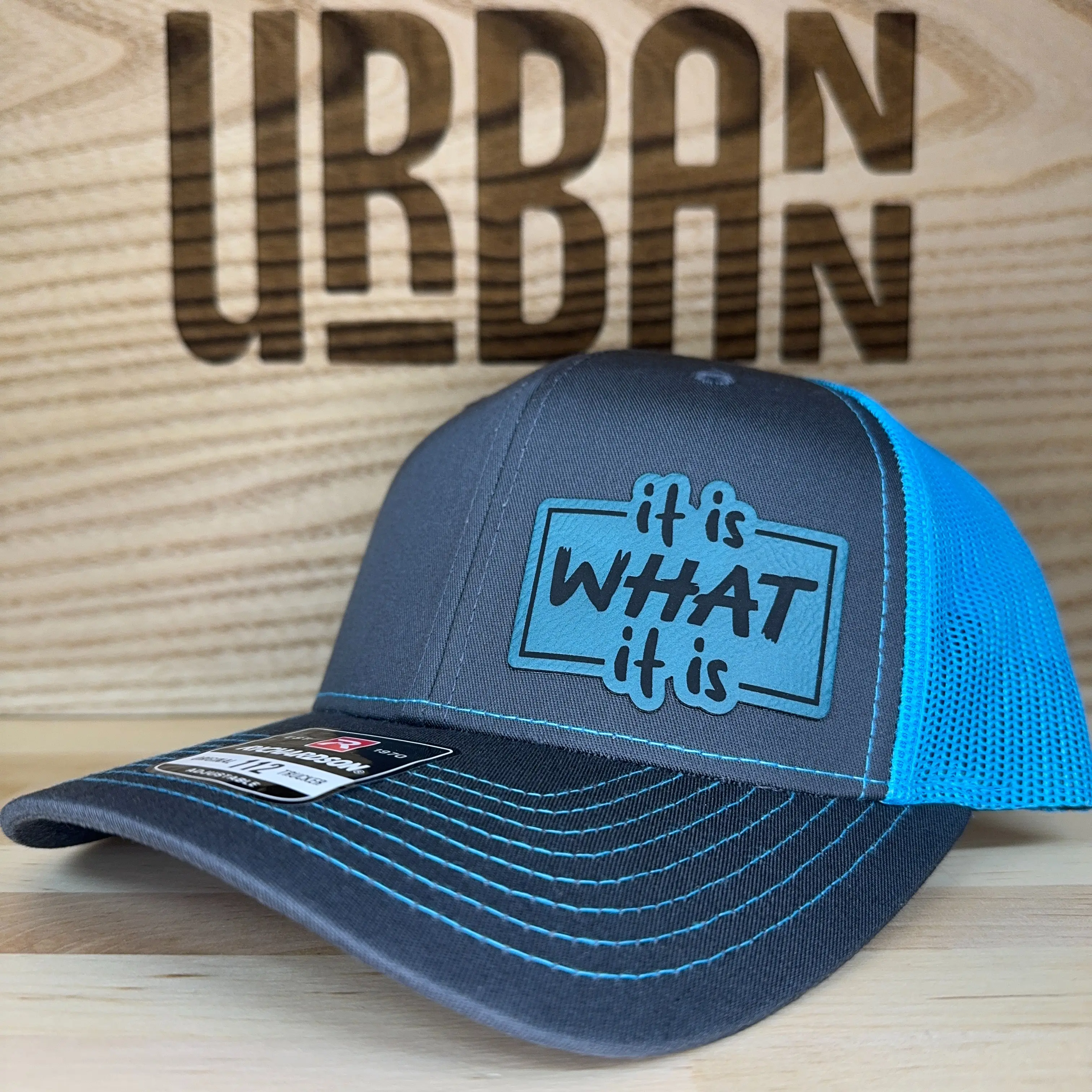 Hi Vis Blue with Turquoise Patch