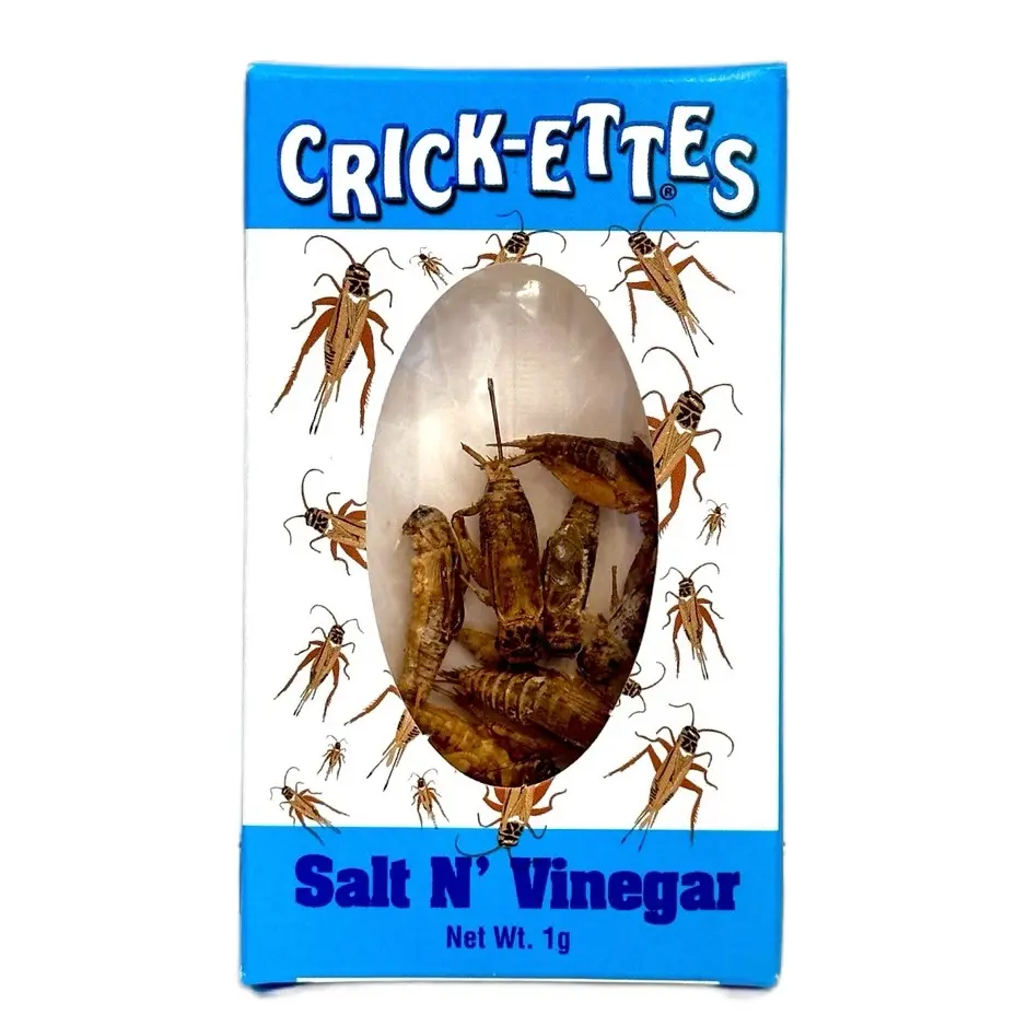 Hotlix Organic Edible Crickettes - Seasoned Dry Cricket Snacks, Nutritious Funny Party Treats