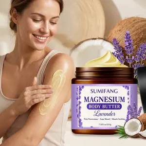 Magnesium Oil, Lavender Body Lotion, Deep Penetration, Mood Relief, Muscle Relaxation, 7.055 Oz/200g, Natural Skincare Solution