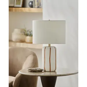 Kinki Short Drum Shade Accent Table Lamp