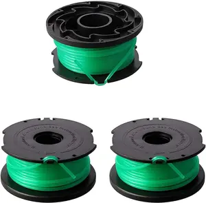 SF-080 String Trimmer Spool Line Compatible with Black and Decker SF-080-BKP 20ft 0.080" GH3000 LST540 GH3000R LST540B Weed Eater Auto Feed Single Line with 90583594 Cap Covers Parts