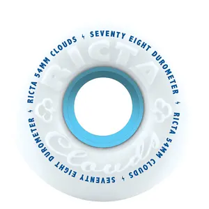 Ricta Clouds White 78a 54mm Cruiser Skateboard Wheels