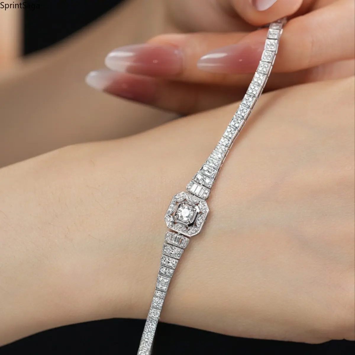 Women's 925 Sterling Silver Beautiful Bracelet - Elegant Jewelry Bracelet, Exquisite Minimalist Dainty Chain, Bag Charm Accessory for Daily Wear, Friendship Gifts, Beautiful Bracelets