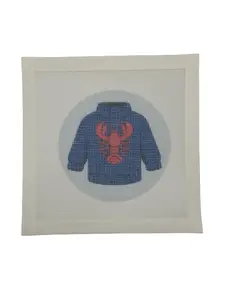 Lobster Sweater Needlepoint Canvas