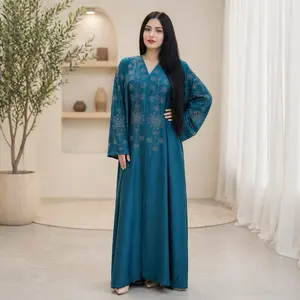 Dubai Butterfly Style Abaya -  with Intricate Embroidery and Long Sleeves