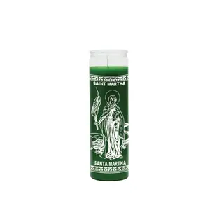 Saint Martha 7 Day Candle Green (Veladora de Santa Marta Verde)