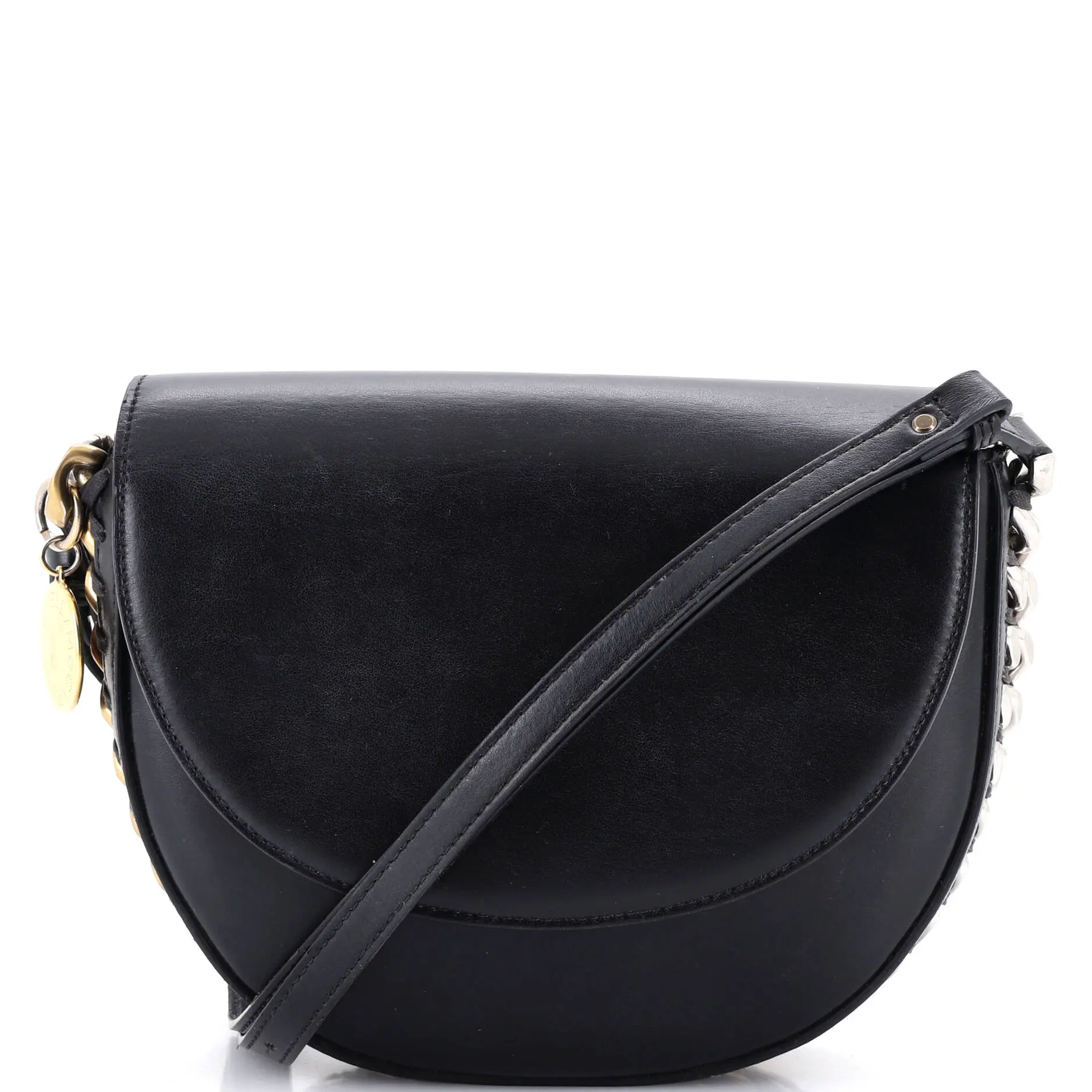 Pre-owned Stella McCartney Faux Leather Shoulder Bags Frayme Flap Shoulder Bag Medium by Rebag