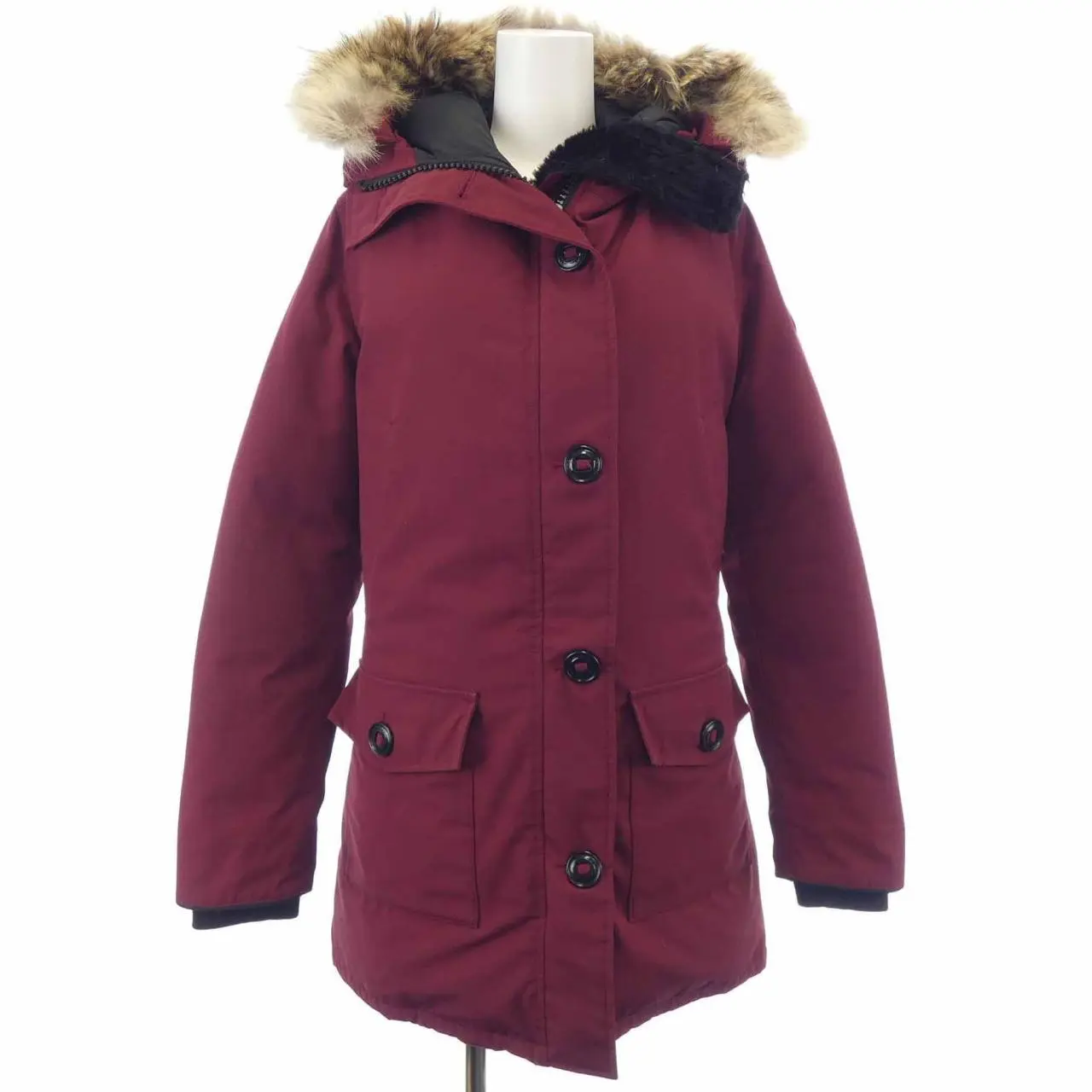Pre-owned Canada Goose Nylon Small Leather Goods Bronte Down Coat