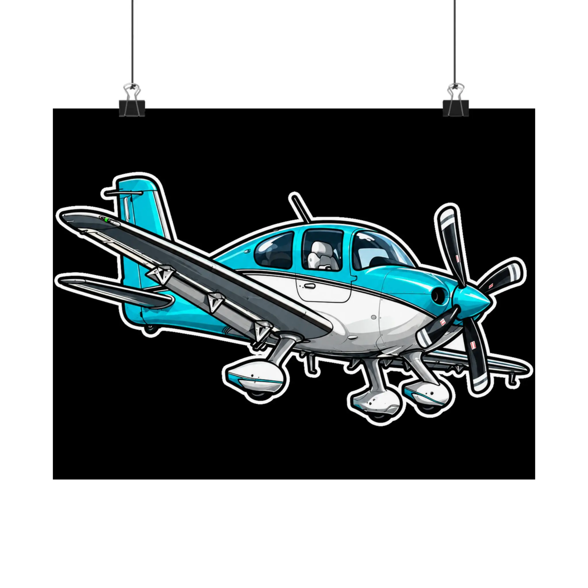 Airplane Poster | Cirrus sr22 | Aviation Wall Art | Aircraft Decor | Aerospace | Pilot Gift |