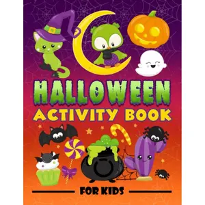 Halloween Activity Book for Kids: A Fun Workbook for Children Ages 3-10 with Mazes, Learn to Draw + Count, Word Search Puzzles, Seek Games, Coloring & More Paperback – June 21, 2020
