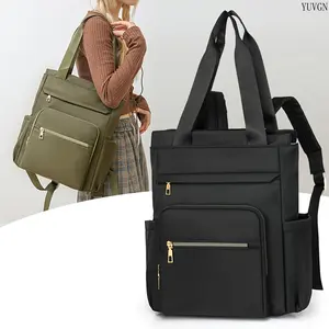 High-Quality Versatile Tote Backpack for Students, Lightweight Nylon Convertible Shoulder Bag & Laptop Carrier with Multi-Pockets, Stylish Anti-Theft Daypack for Women's School, Work, Travel & Everyday Use, Durable with Sturdy Zippers
