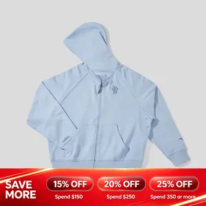 ANTA Unisex Hélà Lotus FZ Hoodie Kyrie Irving Fashionable Light Blue Sports