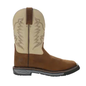 R. Watson Boots Mens Walnut 12 Inch Electrical Wide Soft Toe  Work/Duty - Beige, Brown
