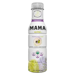 Passion Fruit Pear Mama Water | Hydration Drink for Breastfeeding Moms, Certified Organic & All-Natural, Electrolyte Beverage with Lactation Support Ingredients, No Artificial Flavors, Colors, Gums, or Fillers, 12 Fl Oz