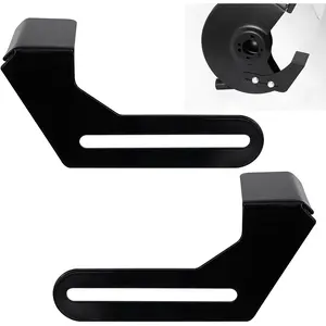 2 Pcs Bench Grinder Stand Tool Rest Carbon Steel Bracket Tool Part Set for Bench Grinder Polisher 150/200
