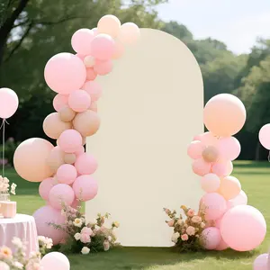 Pure Color U-Shaped Elastic Half-Round Archway Frame, Perfect for Birthday Parties and Wedding Decor, Indoor/Outdoor Scenic Background, Wedding Arched Backdrop