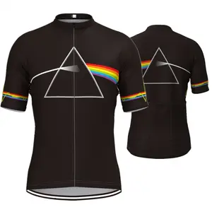 Outdoor Cycling Black Jersey Top Quick-Dry Shirt