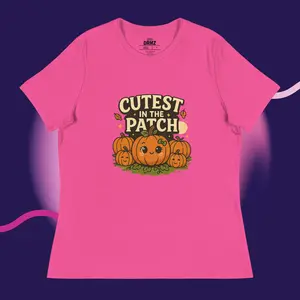 Cutest in the Patch T-Shirt – Cute Pumpkin Graphic Tee for Fall & Halloween