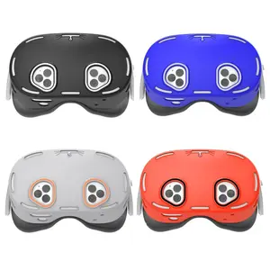 Silicone VR Headset Front Protective Cover, Washable VR Accessories Protection for Meta Quest 3S, Scratch Resistant & Drop Resistant VR Protective Case