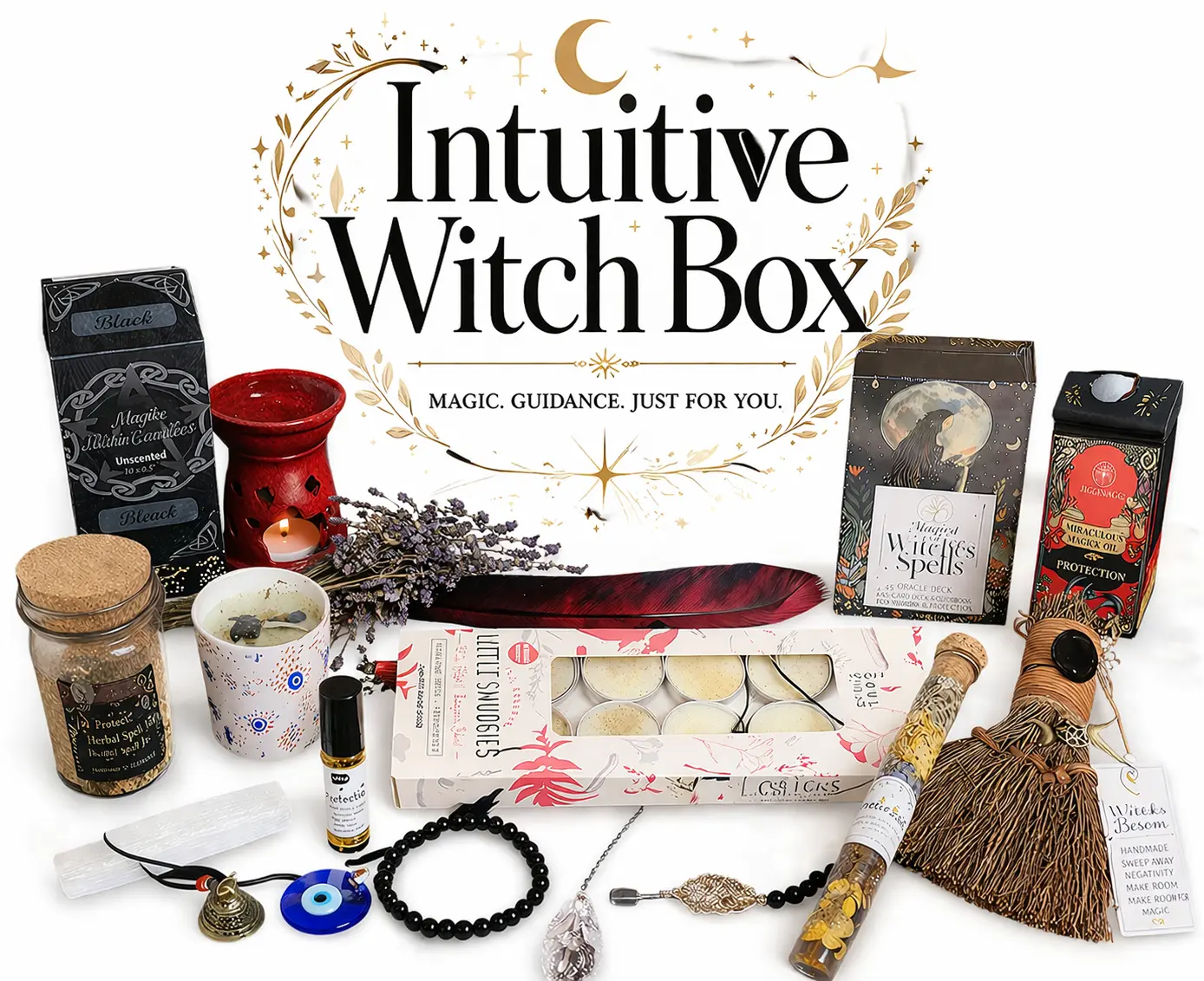 Elevate and Align Witch Box Set | Altar Kit | Custom Witchcraft Kit with Crystals Candles Oils & More | Several Options Available