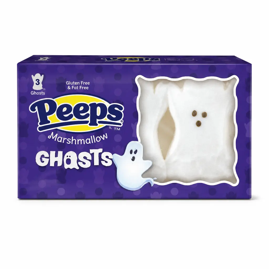Peeps Halloween Marshmallow Ghosts - Marshmallow Candy, Final Sale, Exp. 05/30/2027