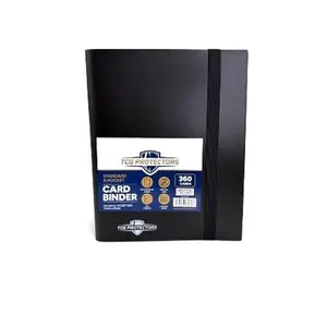 9-POCKET PORTFOLIO BINDER WITH STRAP CLOSURE