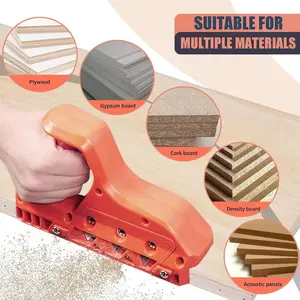 Gypsum Board Quick Cutting Tool, Precise 45° & 60° Gypsum Edge Planer, Includes 10 Blades, Drywall Corner Chisel Woodworking Hand Tool