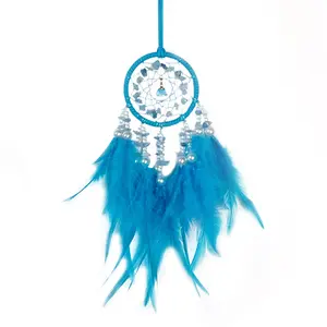 Crystal Car Hanging Ornament, Multi-Color Feather Dream Catcher Rearview Mirror Charm, Premium Boho Car Interior Decor with Multiple Color Options #   GLOBAL PICKS