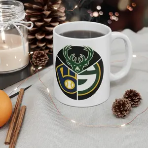 Wisconsin/Milwaukee Mug! Perfect Gift for any Milwaukee Fan! Milwaukee Bucks, Milwaukee Brewers, and Green Bay Packers!! Great Gift for Fan!
