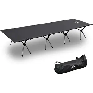 Night Cat Camping Cot Bed - Nylon Fabric, Elevated Frame, Sturdy Legs, Portable Folding 1-Person Adult Sleeping Cot with 87in x28in/87in x32in Dimensions, Easy Set-Up, Portable Outdoor Seating for Off-Ground Outdoor Camping Use,summervibes