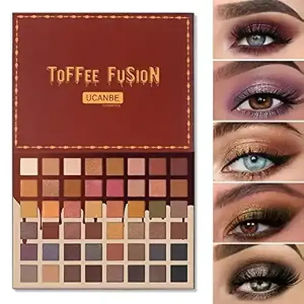 Eyeshadow Palette, 48 Neutral Shades Naked Eye Shadow Makeup Pallet, High Pigmented Matte Glitter Shimmer Make Up Kit for Women