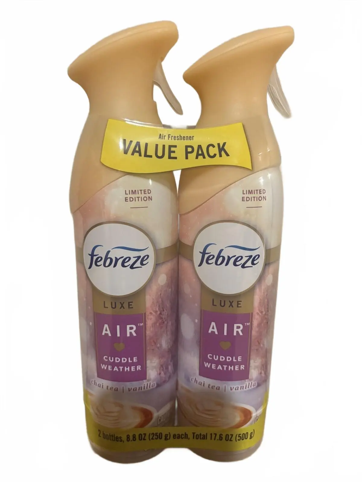 Febreze Luxe Air Cuddle Weather Chai Tea Vanilla Spray Limited Edition