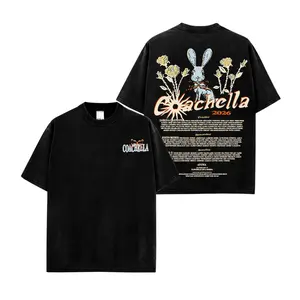 Coachella 2026 Double Sided Graphic T-Shirt, Vintage Festival Tee, Unisex Streetwear Cotton Shirt, Retro Music Festival Outfit, Coachella Fan Gift Tee