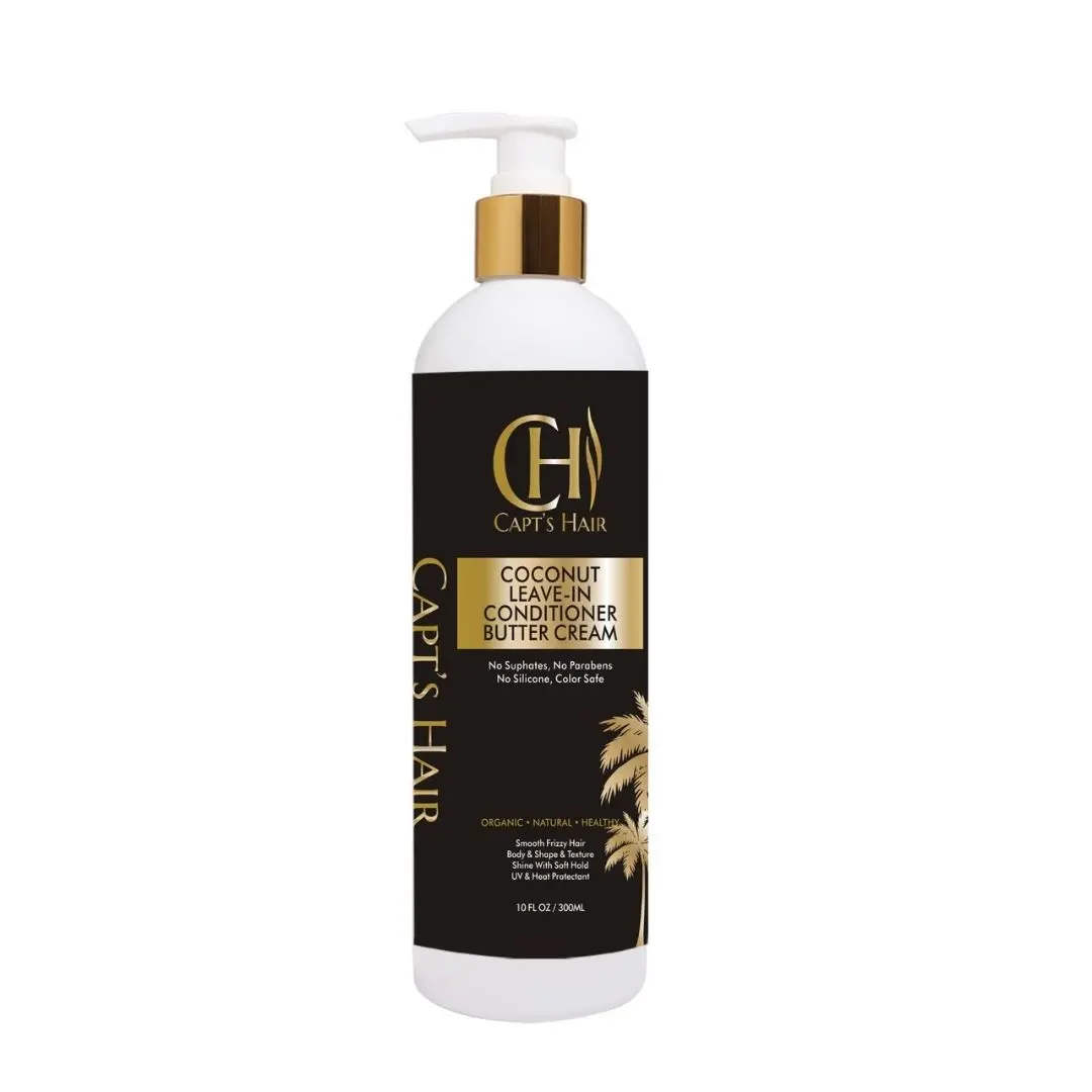 Leave-in Conditionner Butter Cream- Nourishing Hair Cream For Al Hair Types, Hydrating Repair cream With Shea Butter For Curly Hair, Heat Protection & Anti- Frizz Styling Product- (300ml)