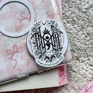 Sleep Token Fan Phone Grip, Gothic Style Accessory for Metal Lovers