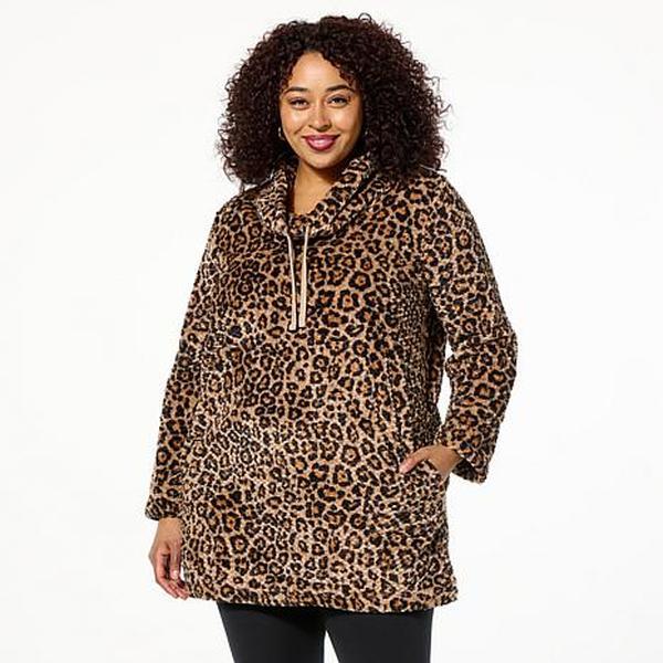 Hue Plush & Cozy Cowl Neck Lounger