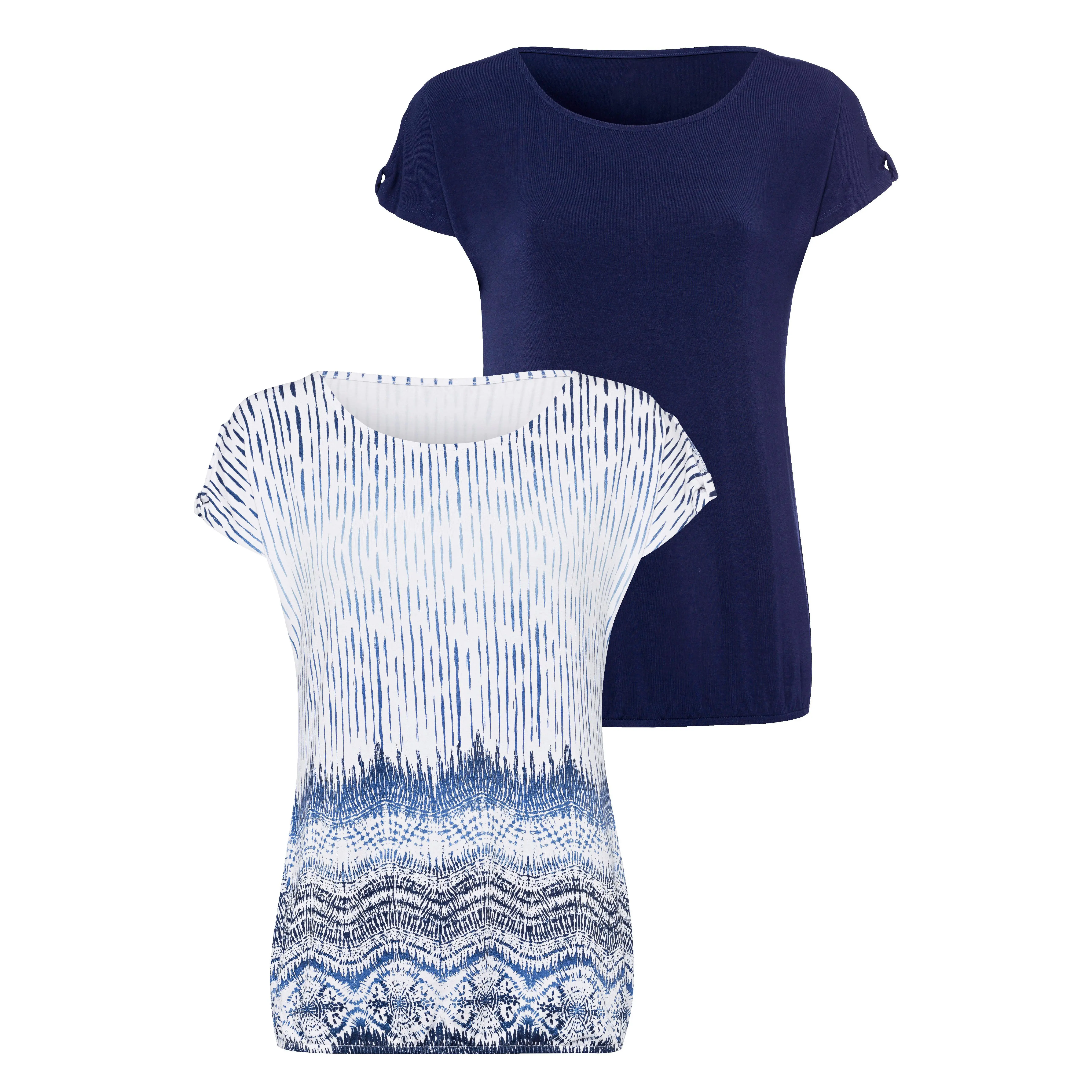 LASCANA Women's 2 Pack Cold Shoulder Tops