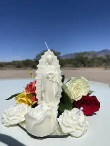 Virgen de Guadalupe Vela artesanal