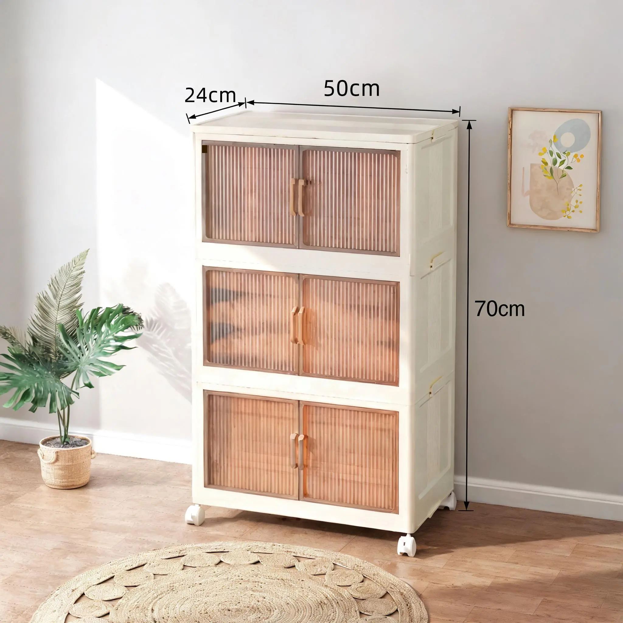 5 Tier Movable Storage Bins, Collapsible Stackable Plastic Storage Containers, Space Efficient Organizer for Laundry Room and Bedroom 5 Tier Movable Storage Bins, Collapsible Stackable Plastic Storage Containers, Space Efficient Organizer for Laundry Room and Bedroom