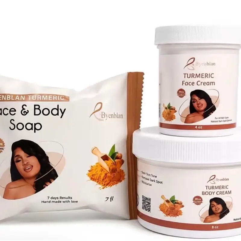 Tumeric Face Cream & Tumeric Body Cream & Tumeric Face&BODY SOAP