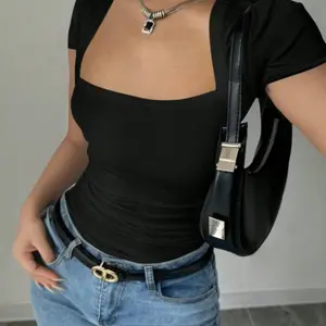 Women’s Bodycon Ruched T-Shirt – U Neck Raglan Sleeve Slim Fit Top, White Stretchy Going Out Outfit