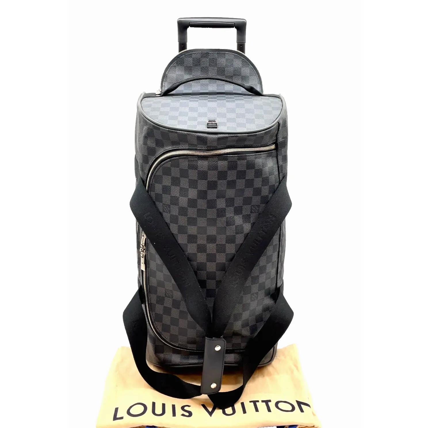 Pre-owned Louis Vuitton Other Boston Bag Neo Eole 55 Damier Graphite Duffle/TravelBag 12272459296/296399**