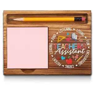 Teacher Assistant Appreciation Gifts, Sticky Note Dispensers, Self-Stick Note Pad Holders, 6.5 x 4.8 inches, Pink, 0.0353 Ounce
