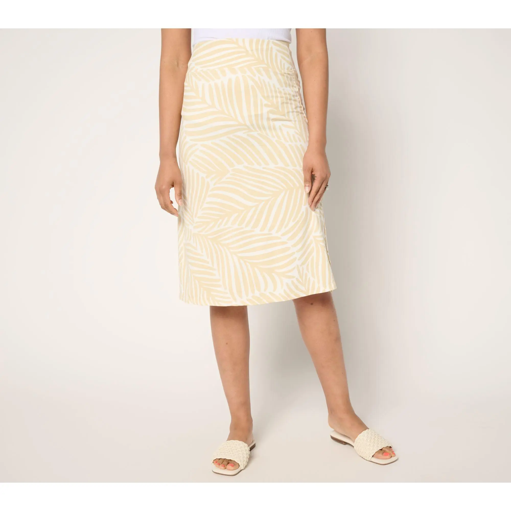 Cuddl Duds Flexwear Midi Skirt