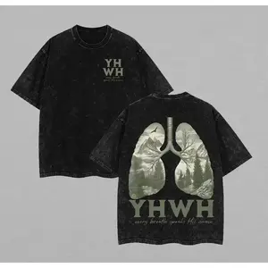 valentine shirts YHWH Christian Washed T-Shirt, Jesus Tee, Jesus Tshirt , Christian Apparel Streetwear Menswear Oversized Top Men and Women Menswear Tops , Gym Pump Cover