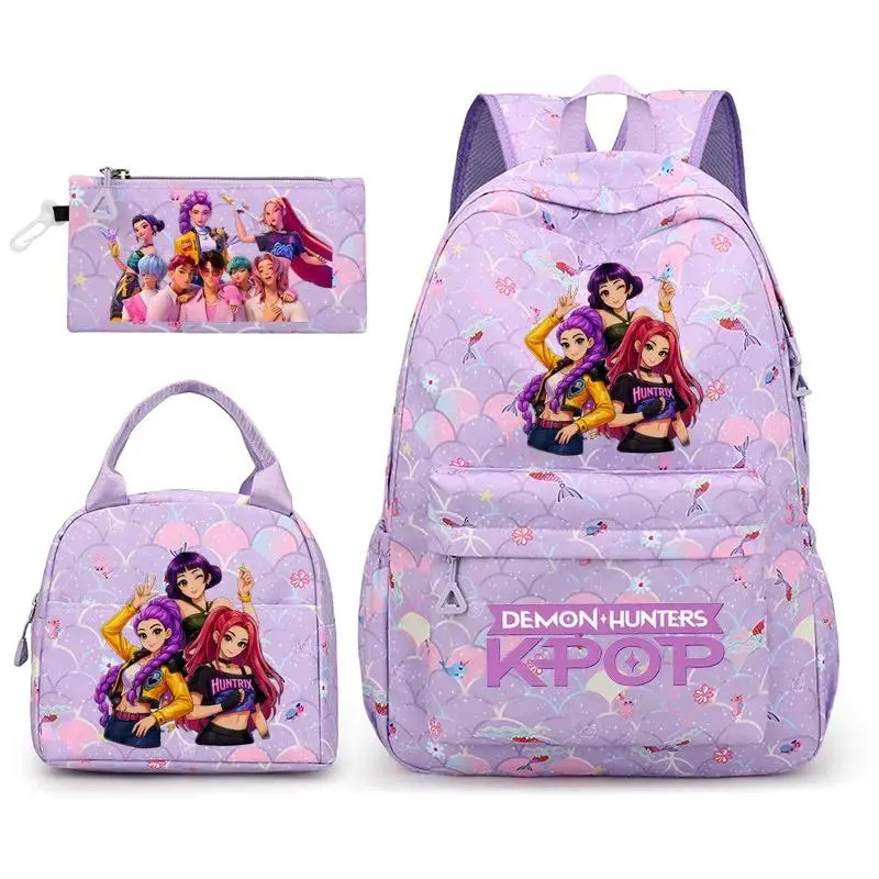 New Backpack 3pcs Teens Girls Large Schoolbags Middle Student School Backpack Book Bag Laptop Travel Rucksack