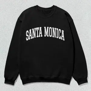 Santa Monica Sweatshirt Collegiate Crewneck Sweater Unisex